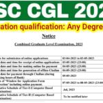 SSC CGL Notification 2023 out/ Vacancy 7500/ Apply online application